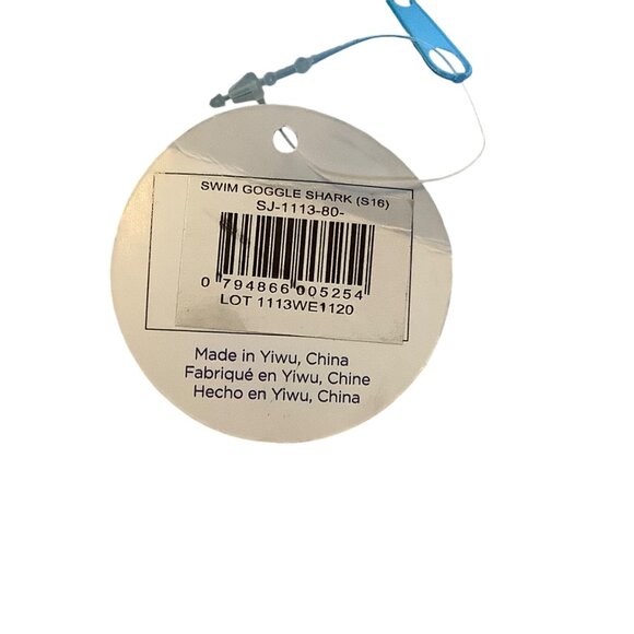 Stephen Joseph Kids Swim Goggles With Shark Design Protective Film Antifog NEW - Picture 9 of 9